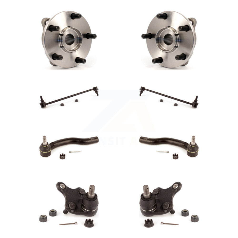 Kit de biellette de direction et de liaison extérieure de rotule inférieure de roulement avant (8 pièces) pour Toyota RAV4 t