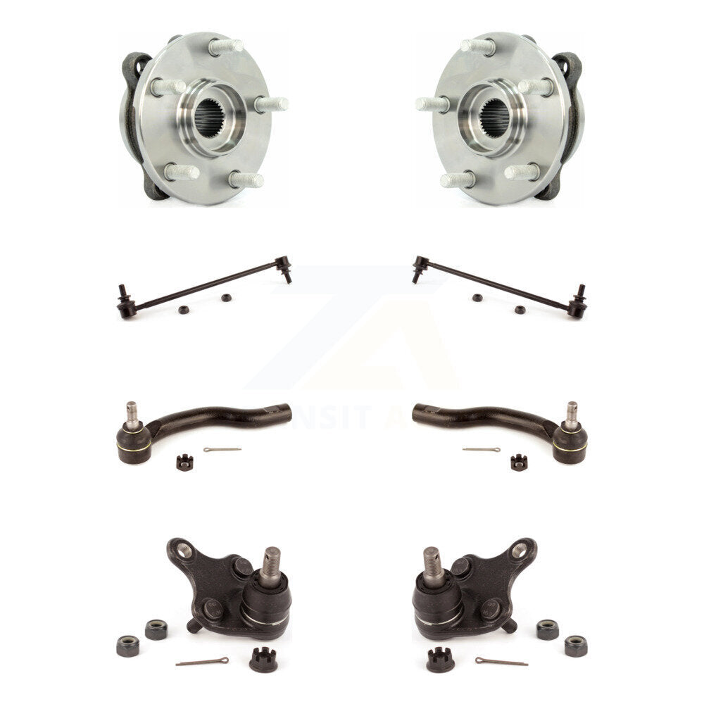 Kit de biellette de direction et de liaison extérieure de rotule inférieure de roulement avant (8 pièces) pour Toyota RAV4 t