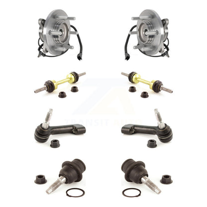 Kit de liaison de biellette de direction extérieure de rotule inférieure de roulement avant (8 pièces) pour Ford Expedition