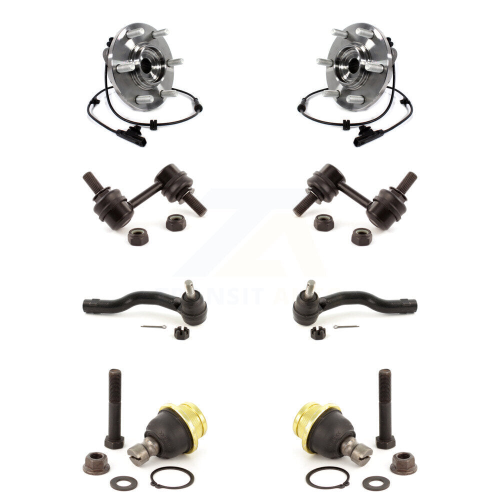 Kit de biellette de direction et de liaison extérieure de rotule inférieure de roulement avant (8 pièces) pour INFINITI QX80