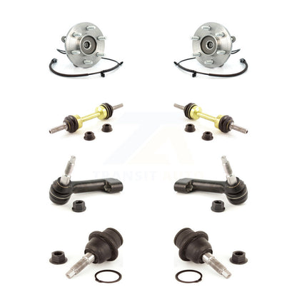 Kit de liaison de biellette de direction extérieure de rotule inférieure de roulement avant (8 pièces) pour Ford Expedition