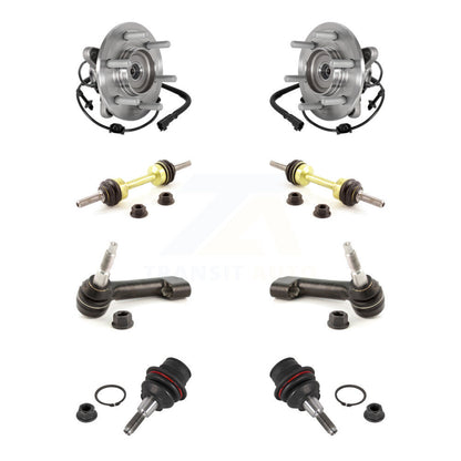 Kit de liaison de biellette de direction extérieure de rotule inférieure de roulement avant (8 pièces) pour Ford Expedition