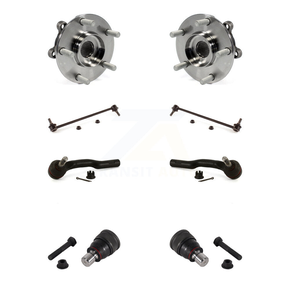 Kit de biellette de direction et de liaison extérieure de rotule inférieure de roulement avant (8 pièces) pour Mazda 6 14-17