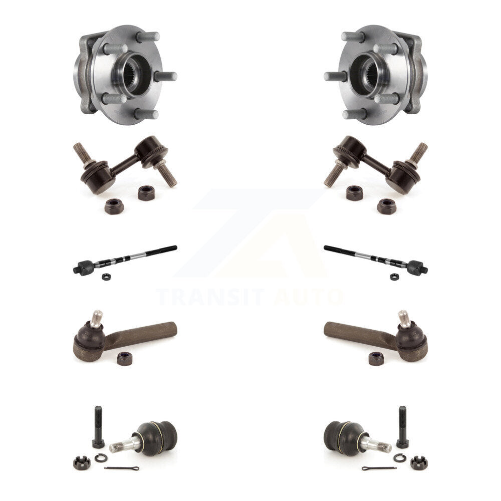 Kit de biellette de direction et de liaison intérieure extérieure de rotule inférieure de roulement avant pour Subaru Imprez