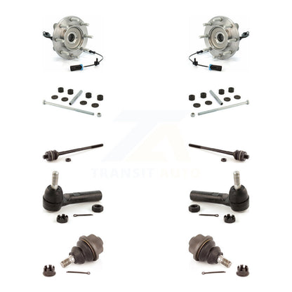 Kit de liaison de biellette de direction intérieure et extérieure de rotule inférieure de roulement avant (10 pièces) pour GMC 3500