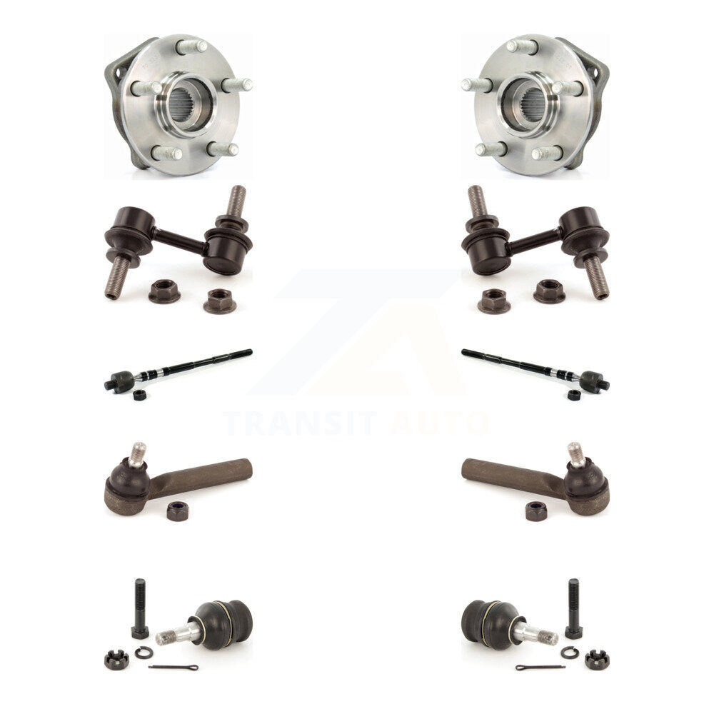 Kit de liaison de biellette de direction intérieure et extérieure de rotule inférieure de roulement avant (10 pièces) pour Subaru X