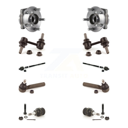 Kit de liaison de biellette de direction intérieure et extérieure de rotule inférieure de roulement avant (10 pièces) pour Subaru X
