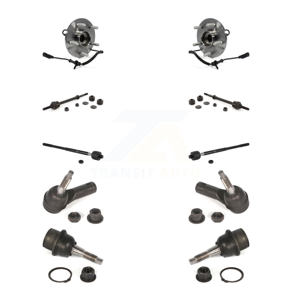 Kit de liaison de biellette de direction intérieure et extérieure de rotule inférieure de roulement avant (10 pièces) pour Ram 1500