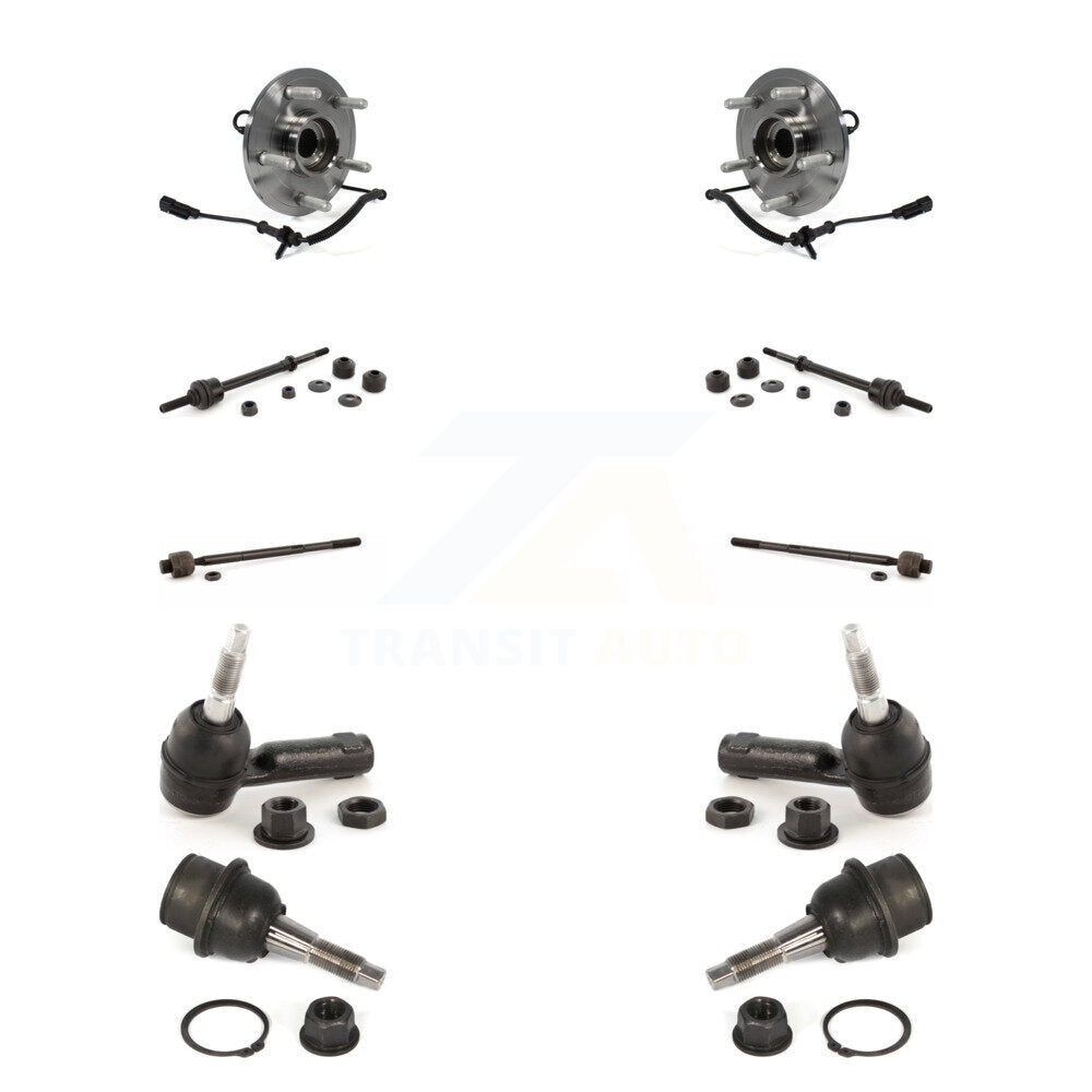 Kit de liaison de biellette de direction intérieure et extérieure de rotule inférieure de roulement avant (10 pièces) pour Ram 1500