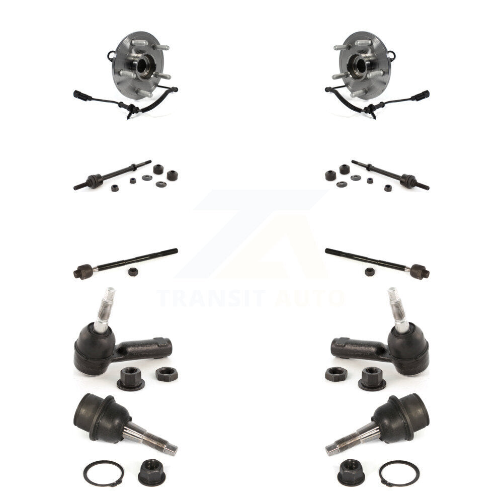 Kit de liaison de biellette de direction intérieure et extérieure de rotule inférieure de roulement avant (10 pièces) pour Ram 1500