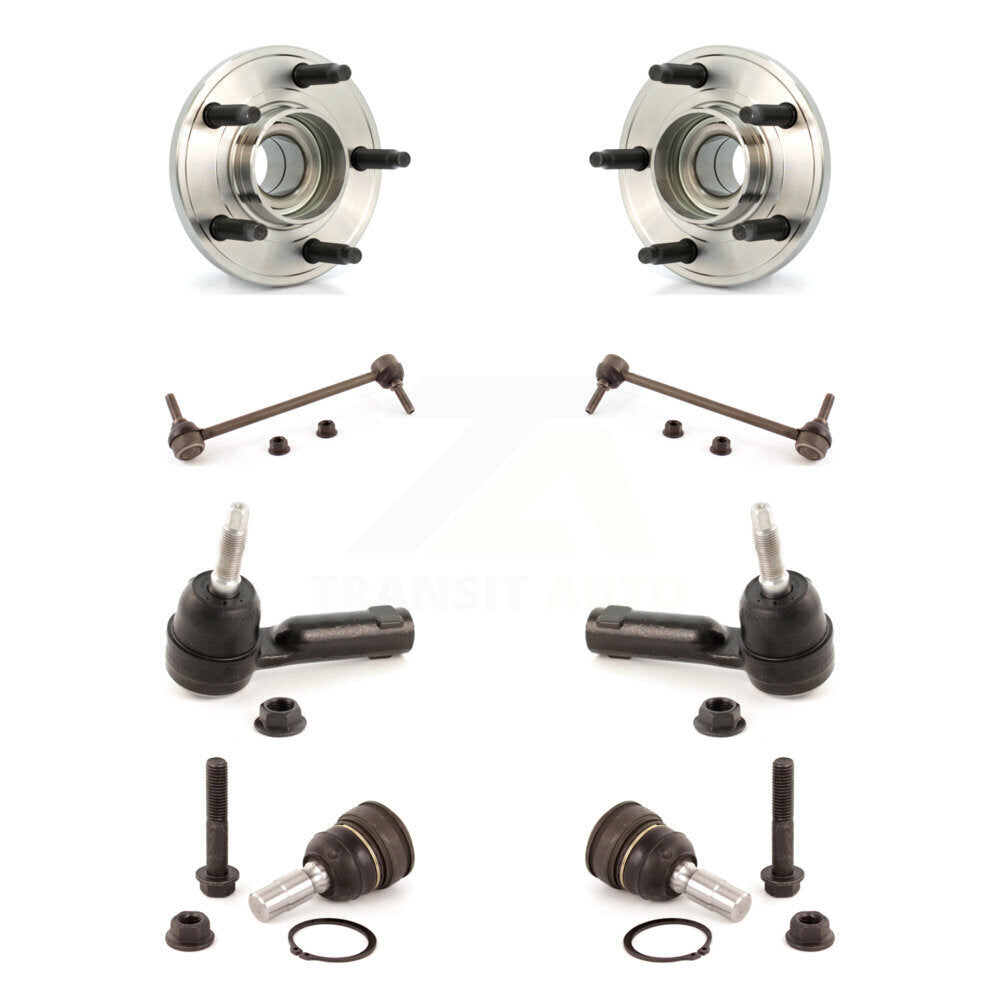 Kit de liaison de barre stabilisatrice de biellette de direction extérieure de rotule inférieure de roulement avant pour Ford Mustang