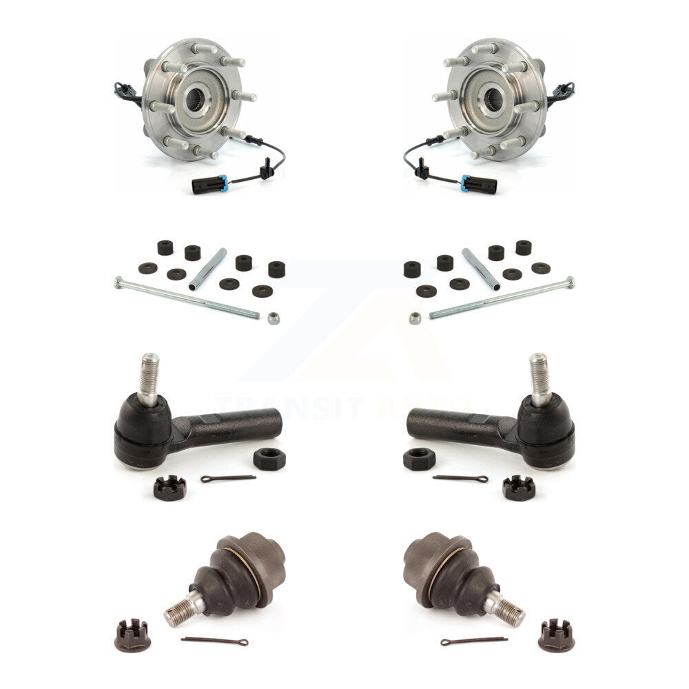 Kit de liaison de biellette de direction extérieure, roulement de moyeu avant, Joint à rotule inférieur, pour GMC Sierra 3500 H