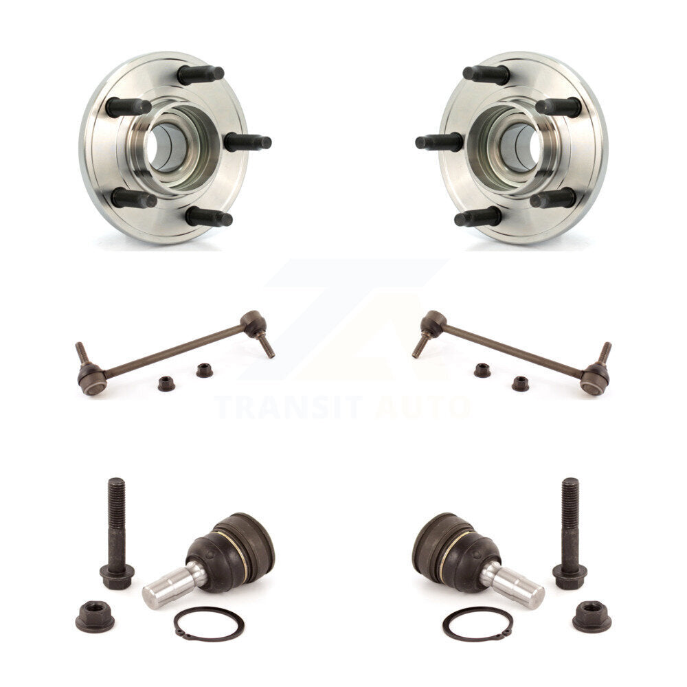 Kit de liaison de stabilisateur de barre stabilisatrice, roulement de moyeu avant, Joint à rotule inférieur, pour Ford Mustang