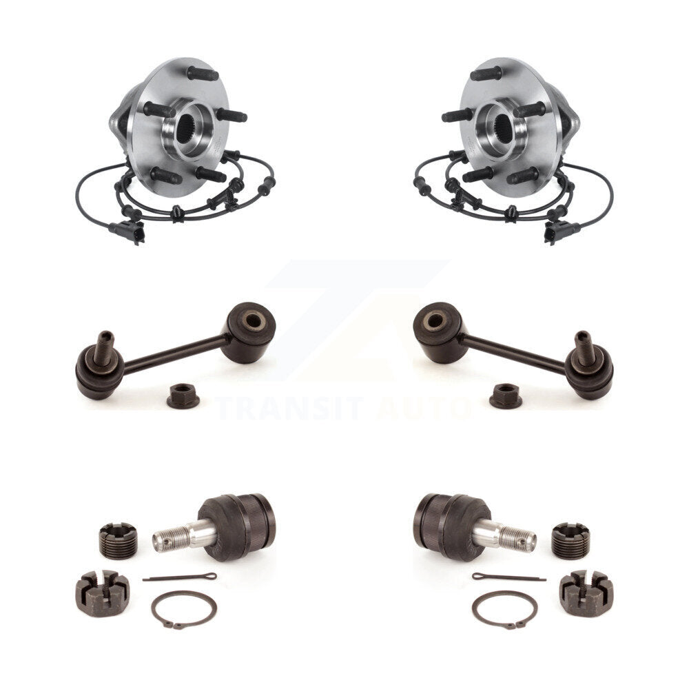 Kit de lien de stabilisateur de barre stabilisatrice de rotule inférieure de roulement avant pour Jeep Wrangler J