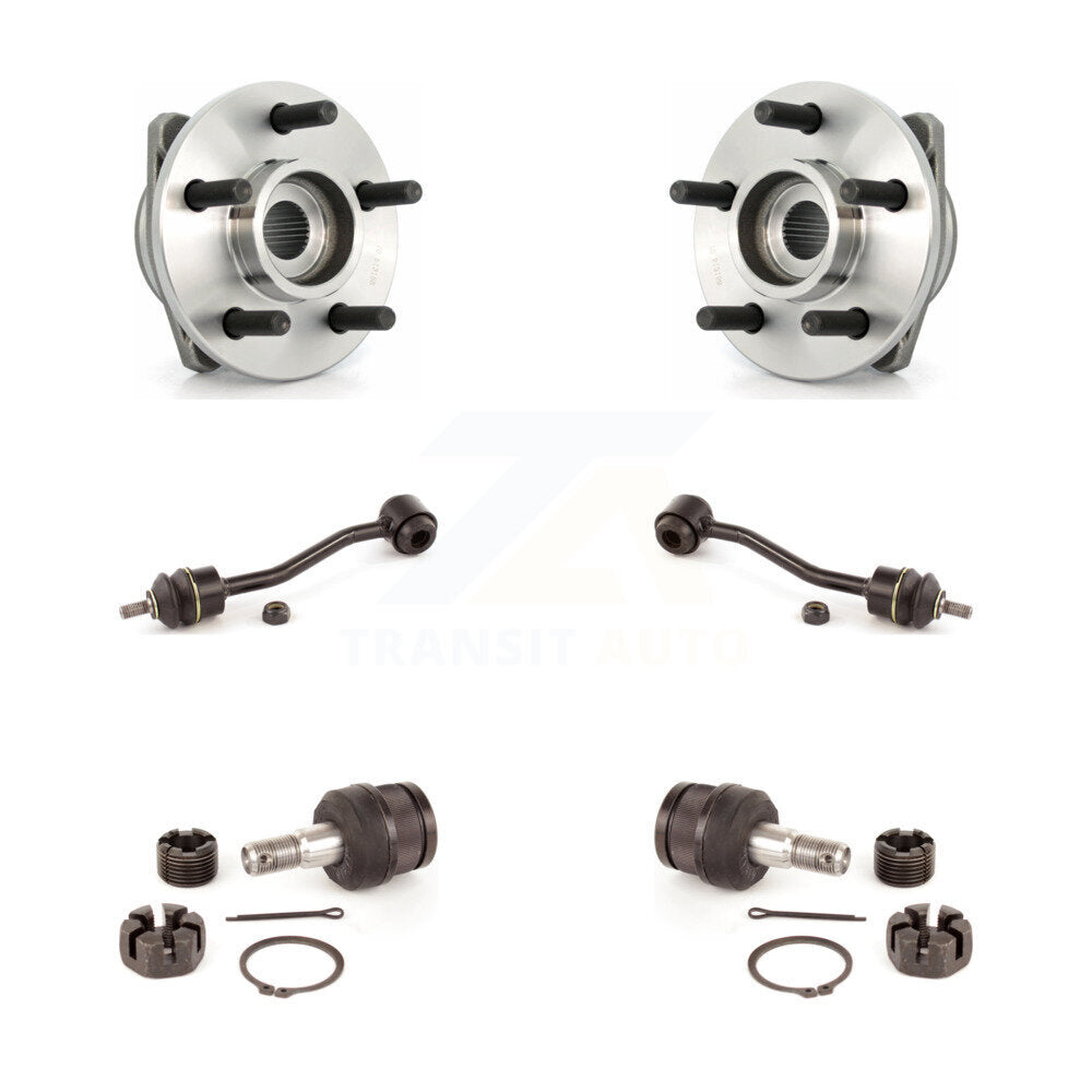 Kit de lien de stabilisateur de barre stabilisatrice de rotule inférieure de roulement avant pour Jeep Wrangler T