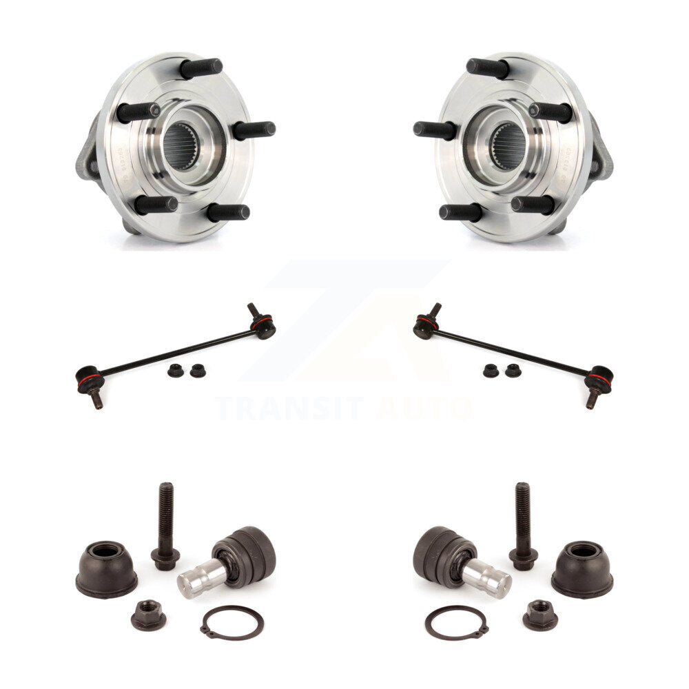 Ensemble de roulement avant, Joint à rotule inférieur, Kit de liaison de barre stabilisatrice pour Dodge Caliber 2009
