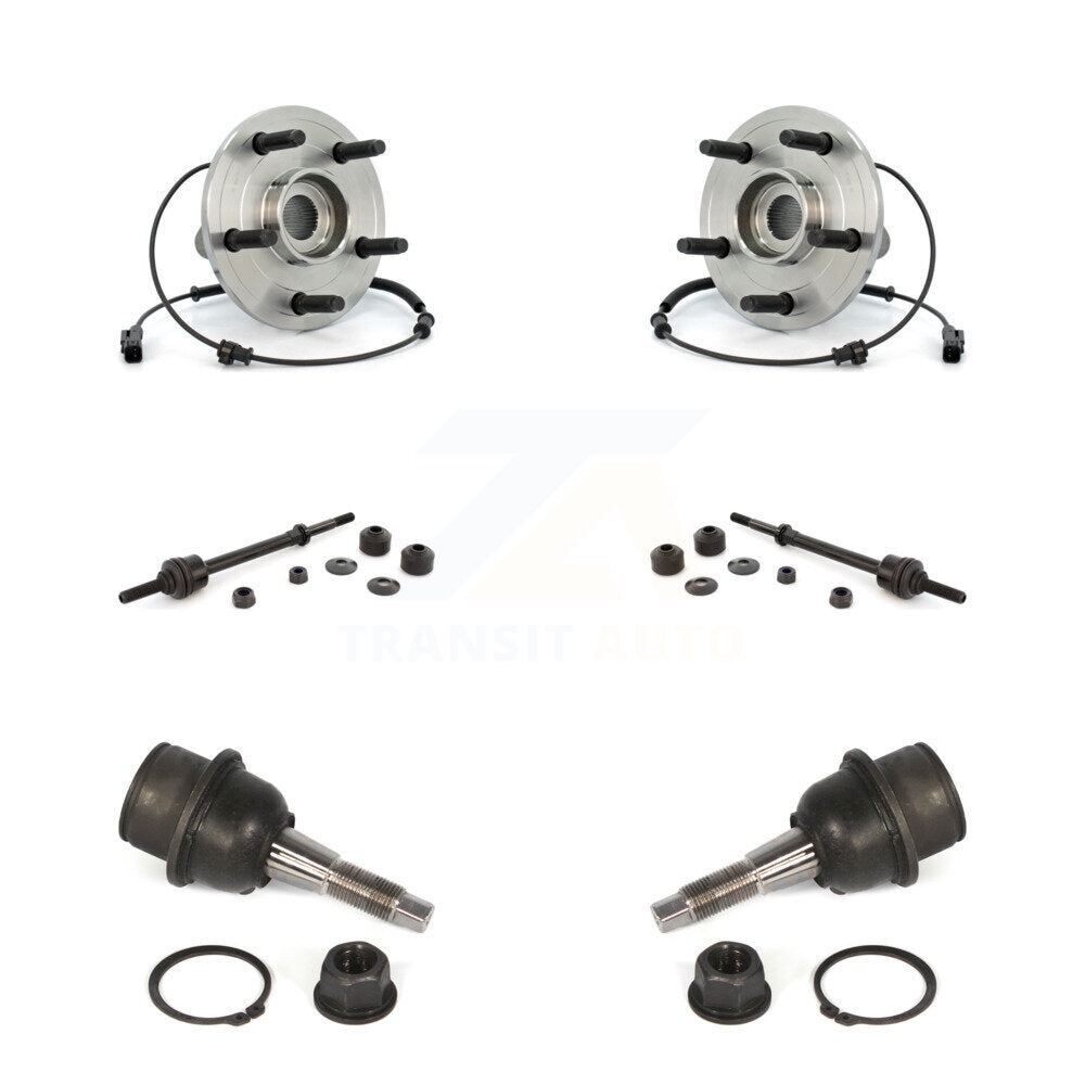 Ensemble de roulement avant, Joint à rotule inférieur, Kit de liaison de barre stabilisatrice pour Dodge Ram 1500 4W