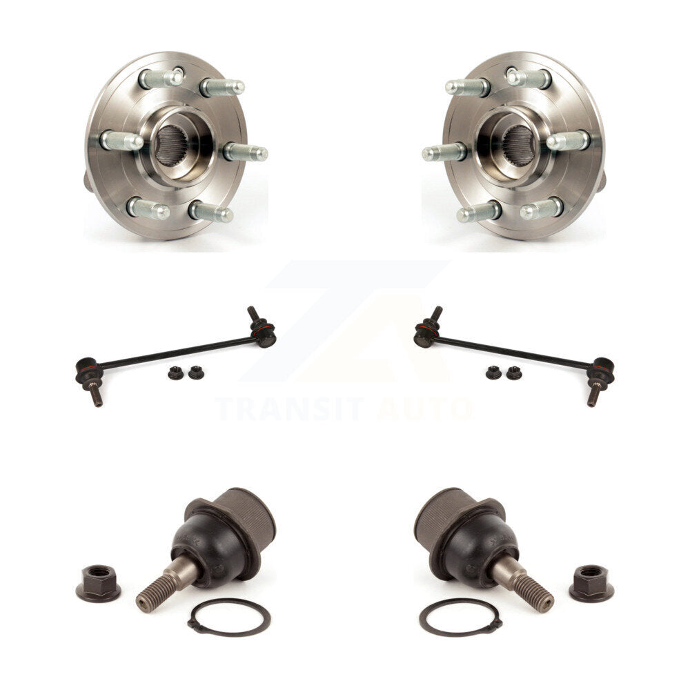 Ensemble de roulement avant, Joint à rotule inférieur, Kit de liaison de barre stabilisatrice pour Cadillac SRX 2010