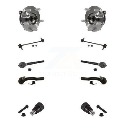 Kit de biellette de direction et de liaison intérieure extérieure de rotule inférieure de roulement avant (10 pièces) pour Mazda