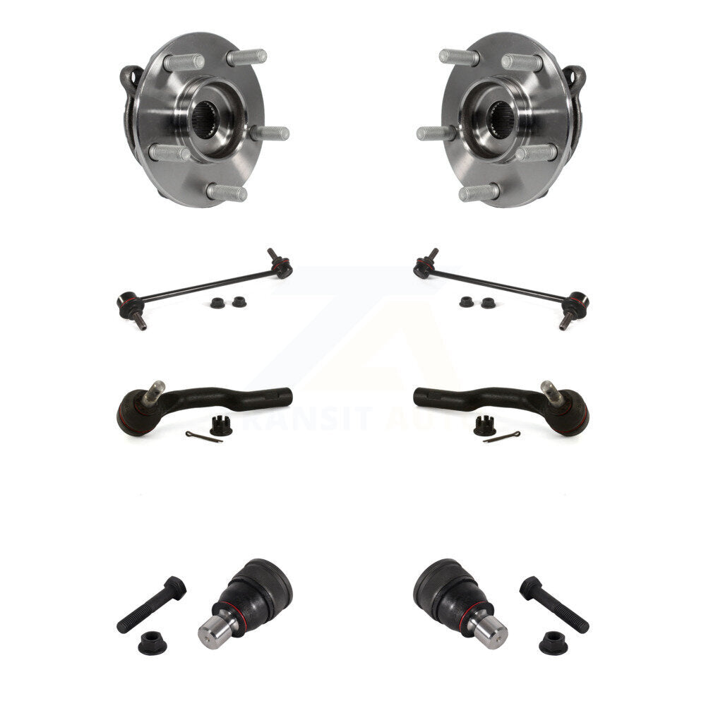 Kit de biellette de direction et de liaison extérieure de rotule inférieure de roulement avant (8 pièces) pour Mazda 3 Sport