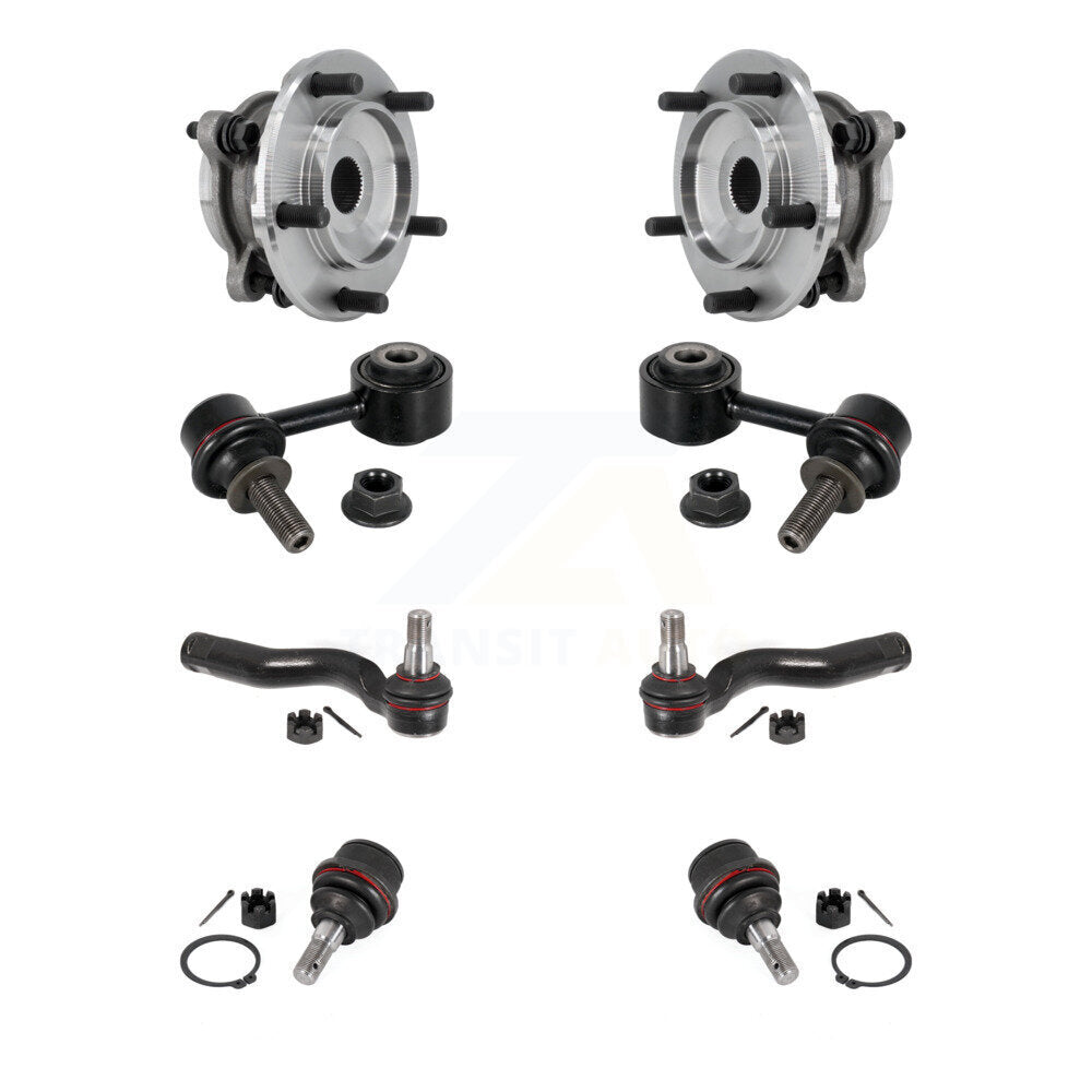 Kit de biellette de direction et de liaison extérieure de rotule inférieure de roulement avant (8 pièces) pour Toyota Tundra