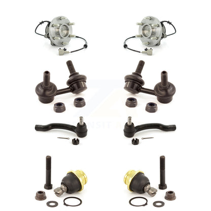 Kit de liaison de biellette de direction extérieure de rotule inférieure de roulement avant (8 pièces) pour Nissan Frontier