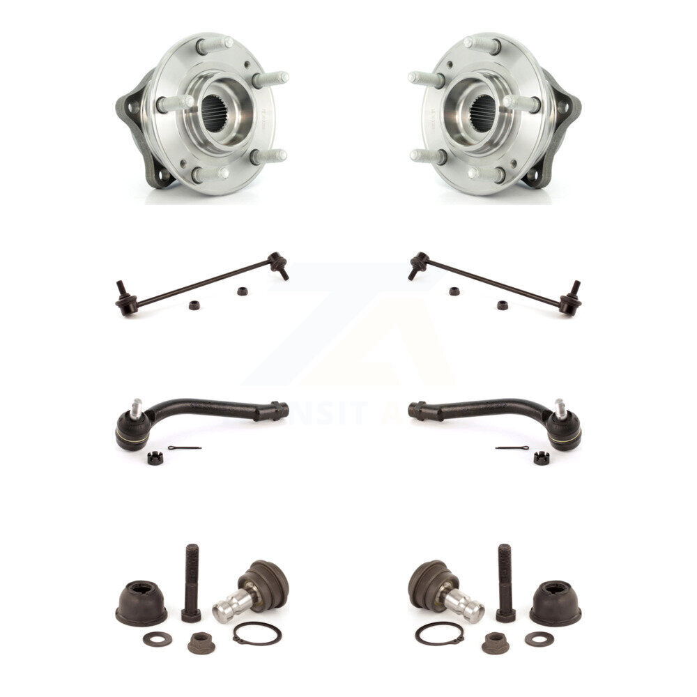 Kit de liaison de biellette de direction extérieure de rotule inférieure de roulement avant (8 pièces) pour Hyundai Santa F