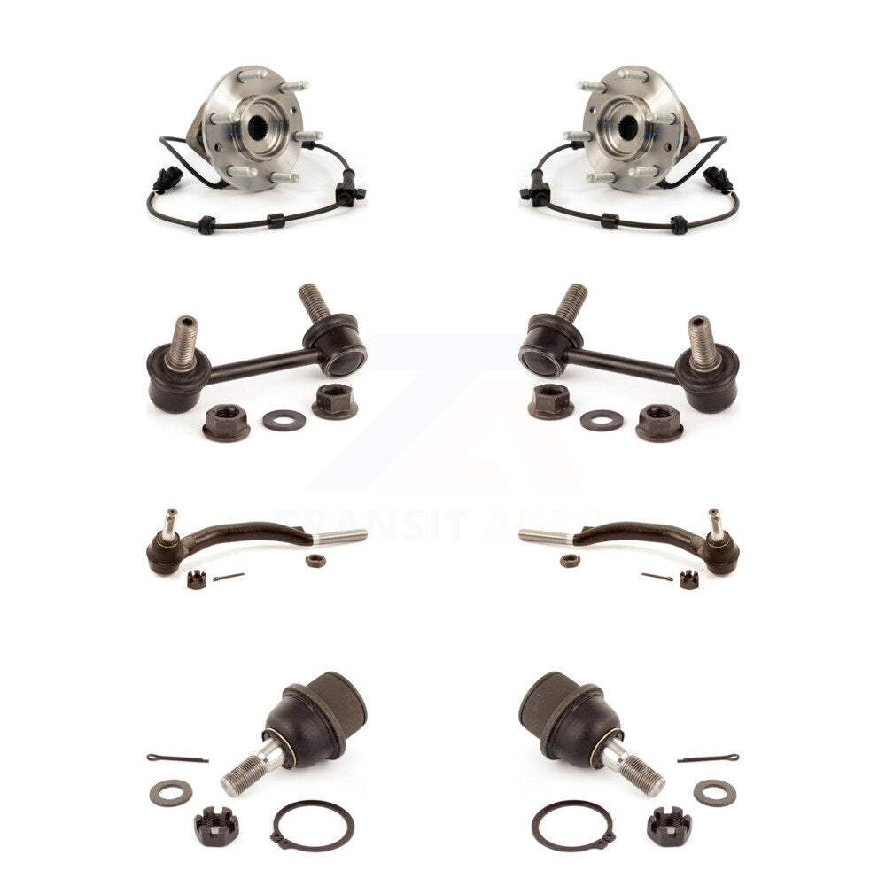 Kit de liaison de biellette de direction extérieure de rotule inférieure de roulement avant (8 pièces) pour Chevrolet GMC X
