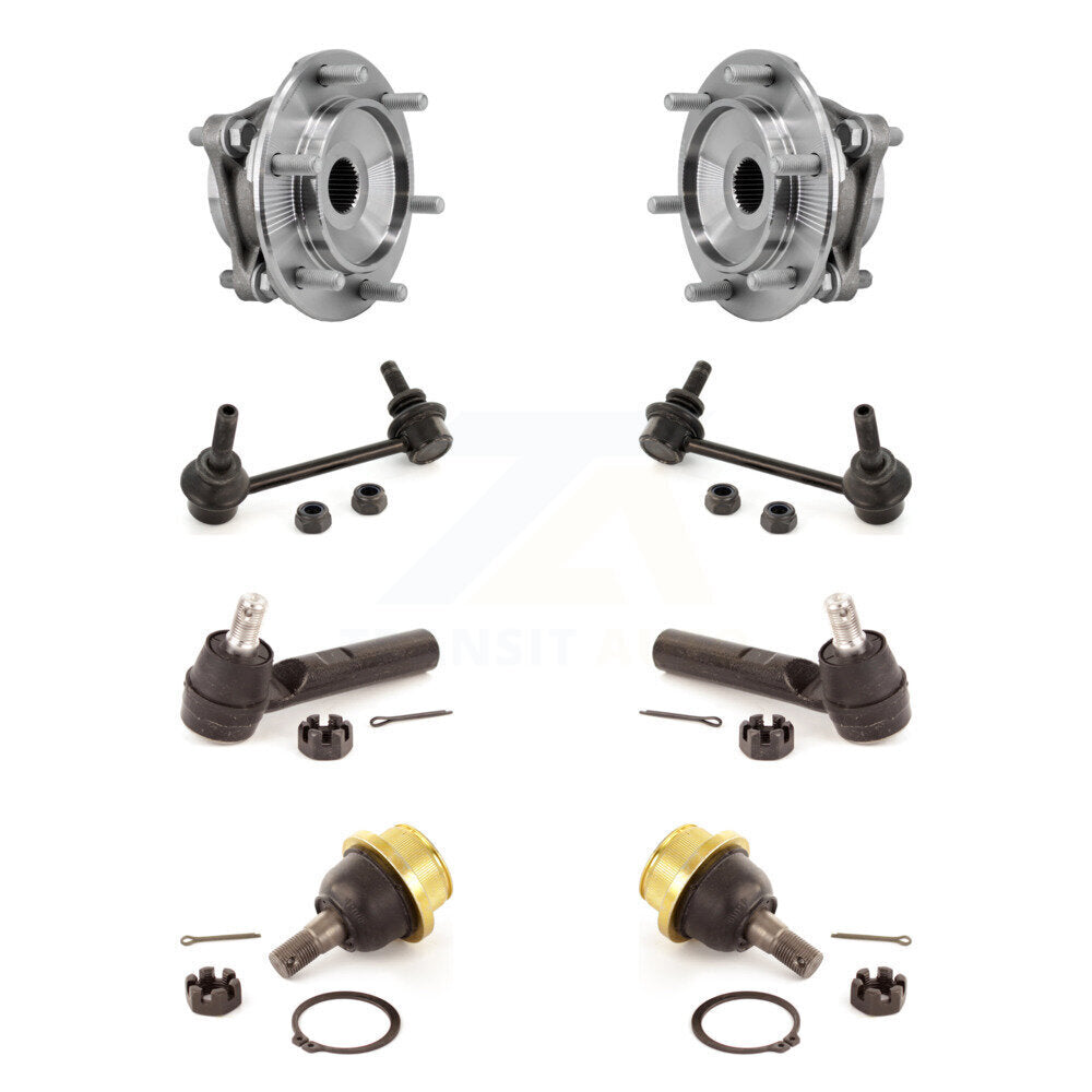Kit de biellette de direction et de liaison extérieure de rotule inférieure de roulement avant (8 pièces) pour Toyota Tacoma