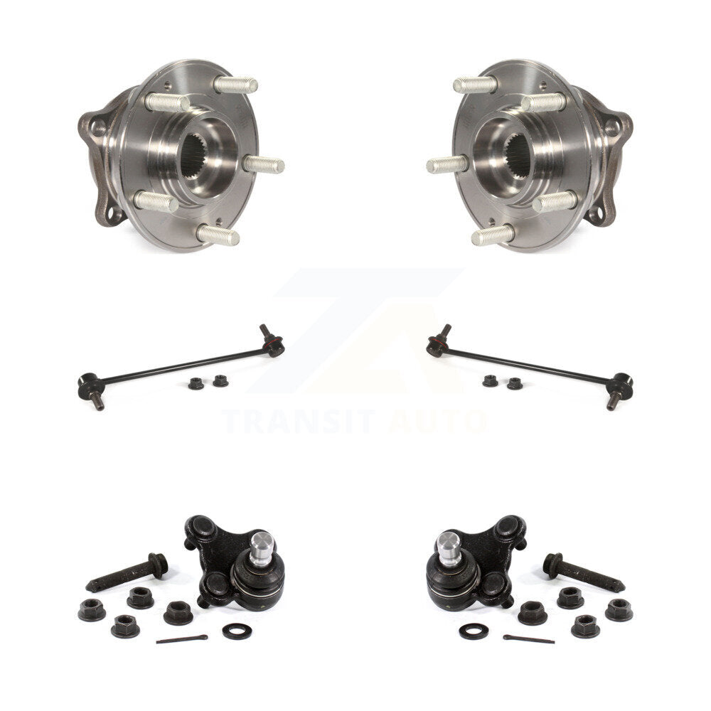 Kit de liaison de rotule inférieure de roulement de moyeu avant (6 pièces) pour Hyundai Sonata Kia Optima