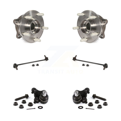 Kit de liaison de rotule inférieure de roulement de moyeu avant (6 pièces) pour Hyundai Sonata Kia Optima