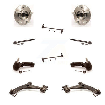Kit de liaison de biellette de direction intérieure et extérieure, bras de commande inférieur, roulement avant (10 pièces) pour Mazda 3