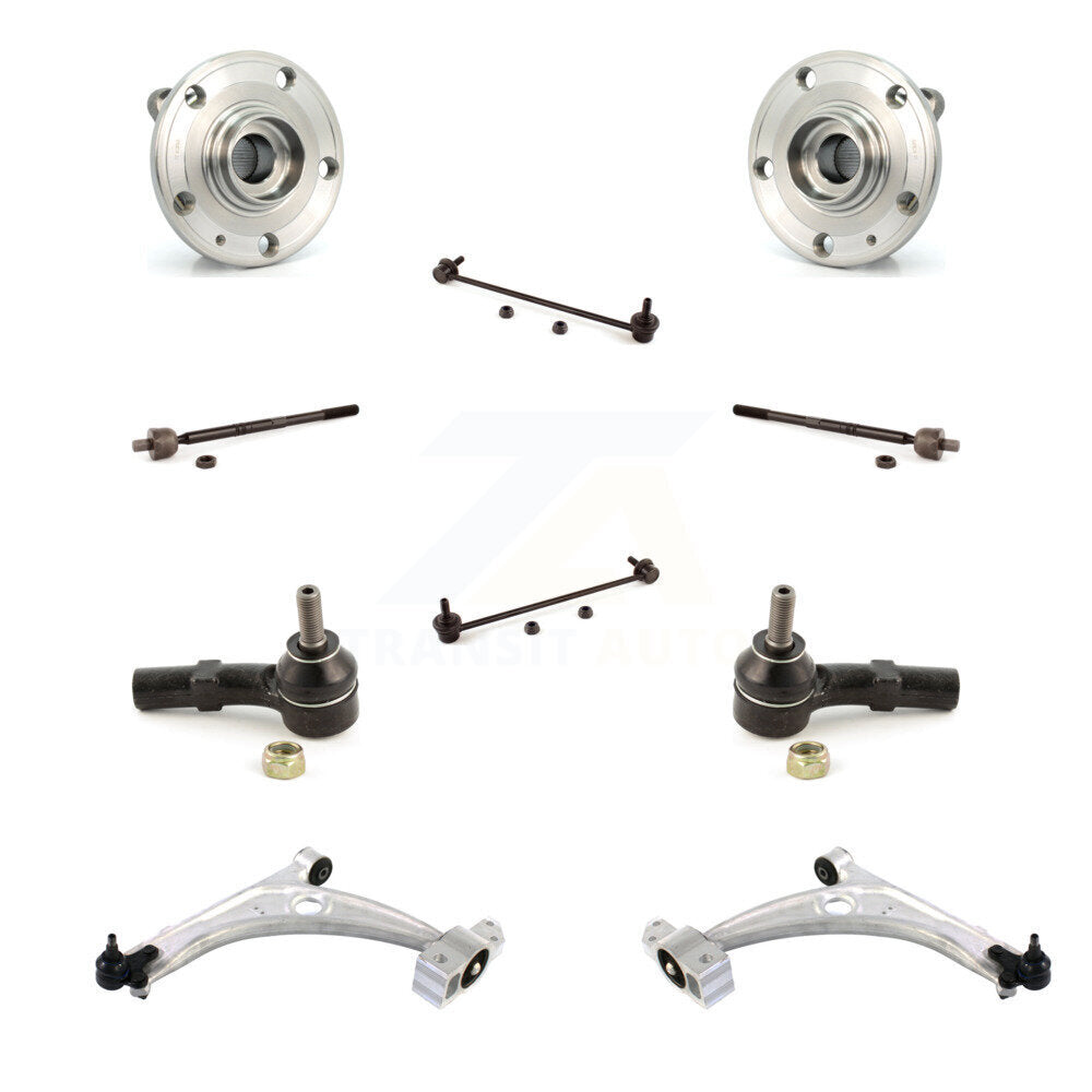 Kit de liaison de biellette de direction intérieure et extérieure de bras inférieur de roulement avant pour Volkswagen Passa 06-10