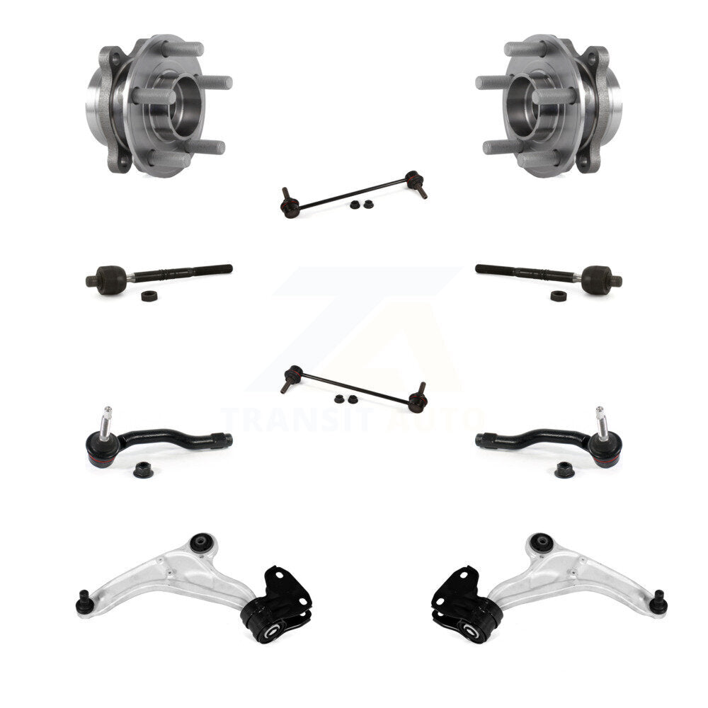 Kit de liaison de biellette de direction intérieure et extérieure, bras de commande inférieur, roulement avant (10 pièces) pour Ford MK