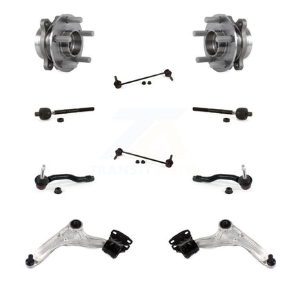 Kit de liaison de biellette de direction intérieure et extérieure de bras inférieur de roulement avant (10 pièces) pour Ford Fusion MKZ