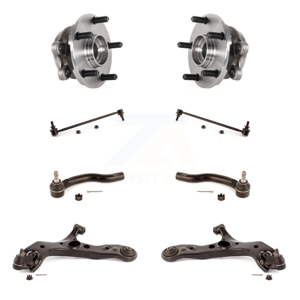 Kit de liaison de biellette de direction extérieure, roulement de moyeu avant, bras de commande inférieur (8 pièces) pour Lexus NX30