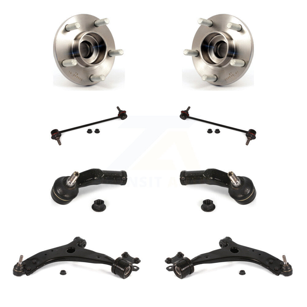 Kit de biellette de direction et de liaison extérieure, bras de commande inférieur, roulement avant (8 pièces) pour Volvo S40 V5