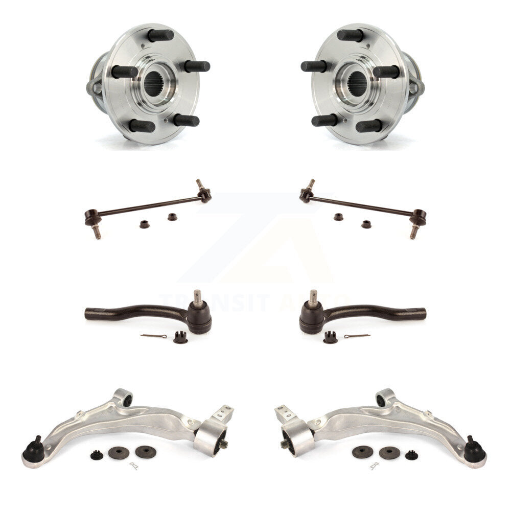 Kit de biellette de direction extérieure et de liaison de bras de commande inférieur de roulement avant (8 pièces) pour Acura MDX ZD