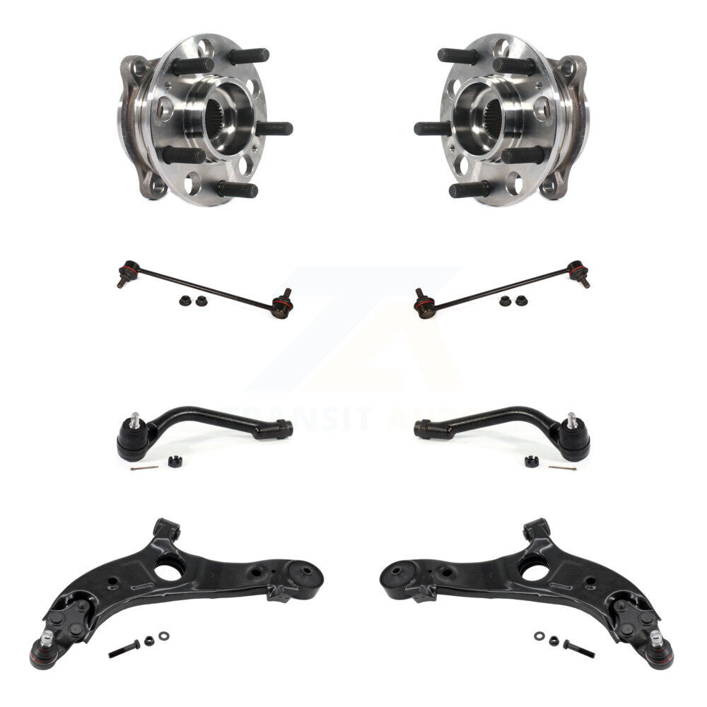 Kit de liaison de biellette de direction extérieure, bras inférieur de roulement avant (8 pièces) pour Hyundai Santa Fe Sport