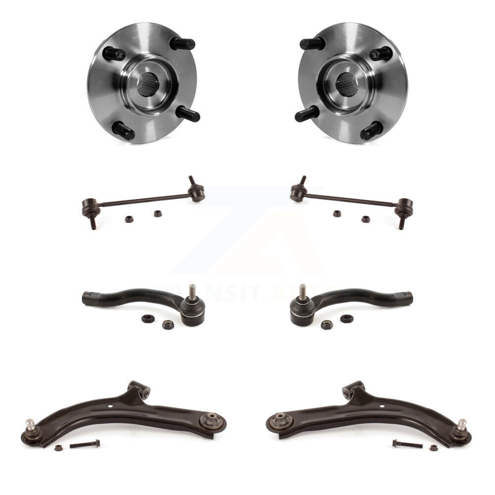 Kit de biellette de direction extérieure et de liaison de bras de commande inférieur de roulement avant (8 pièces) pour Nissan Versa