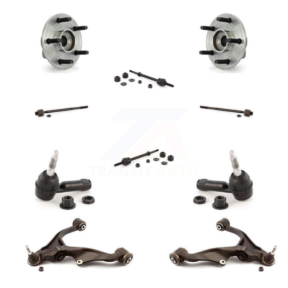 Kit de biellette de direction et de liaison intérieure extérieure de bras inférieur de roulement avant (10 pièces) pour Dodge Ram 150