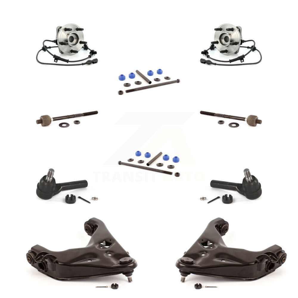 Kit de liaison de biellette de direction intérieure et extérieure, bras de commande inférieur, roulement avant (10 pièces) pour Ford 4W