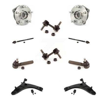 Kit de liaison de biellette de direction intérieure et extérieure de bras inférieur de roulement avant (10 pièces) pour Subaru Forester