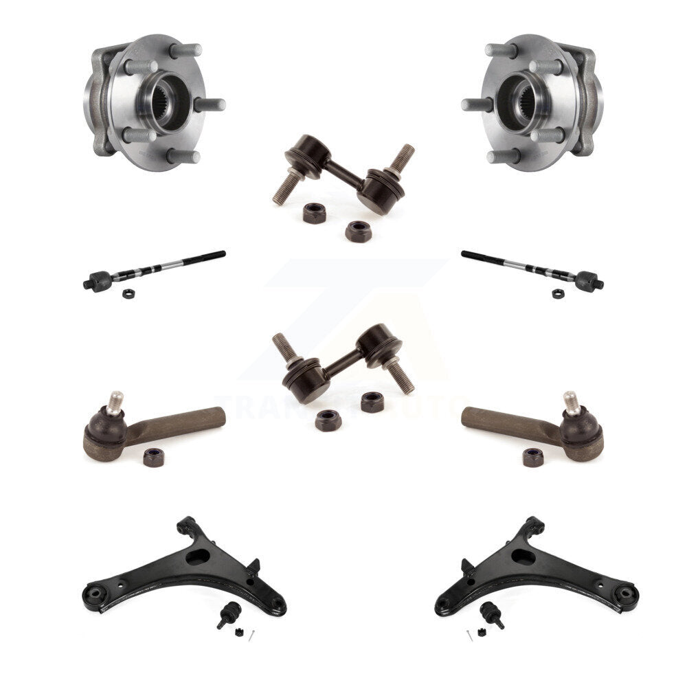 Kit de liaison de biellette de direction intérieure et extérieure, bras de commande inférieur, roulement avant, pour Subaru Impreza