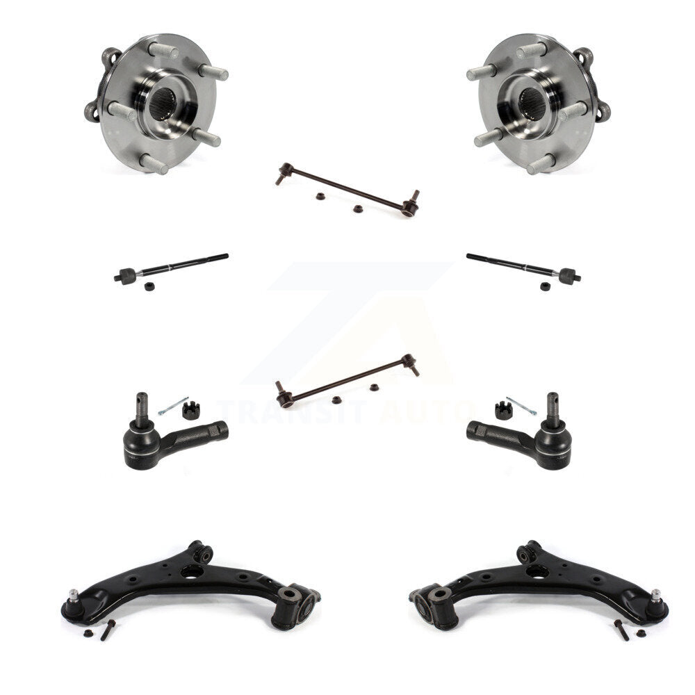 Kit de liaison de biellette de direction intérieure et extérieure de bras inférieur de roulement avant (10 pièces) pour Mazda CX-13-16