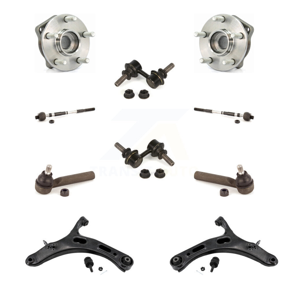 Kit de biellette de direction et de liaison intérieure extérieure de bras inférieur de roulement avant (10 pièces) pour Subaru Legacy