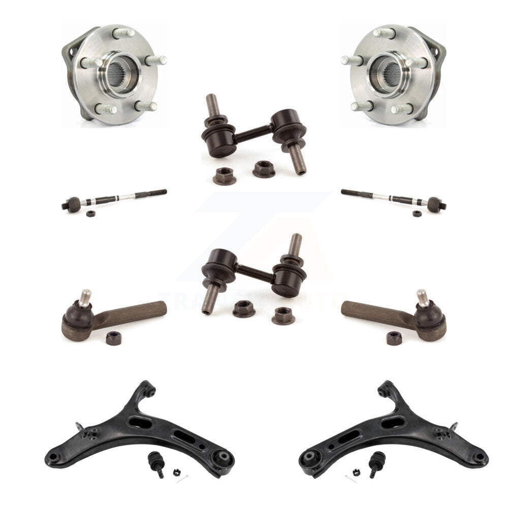 Kit de biellette de direction et de liaison intérieure extérieure de bras inférieur de roulement avant (10 pièces) pour Subaru Outbac