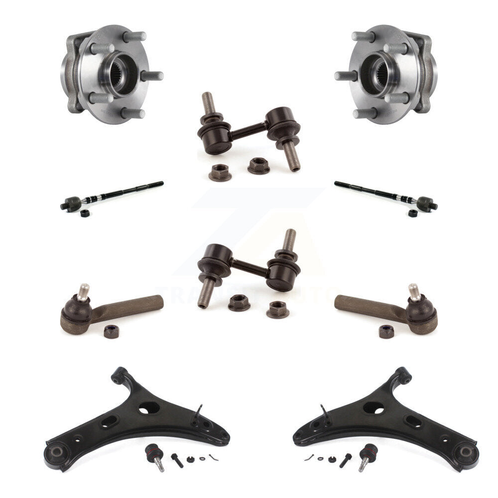 Kit de liaison de biellette de direction intérieure et extérieure, bras de commande inférieur, roulement avant, pour Subaru Foreste