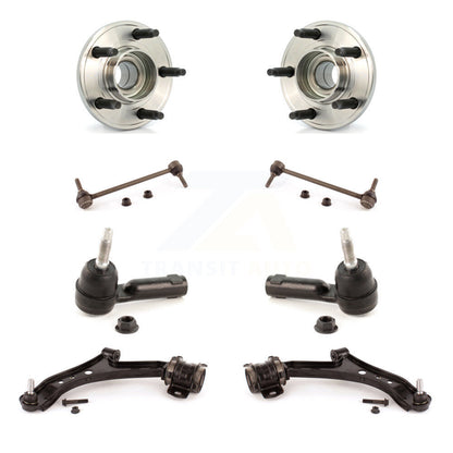 Front Bearing Lower Control Arm Outer Tie Rod & Link Kit (8Pc) For Ford Mustang