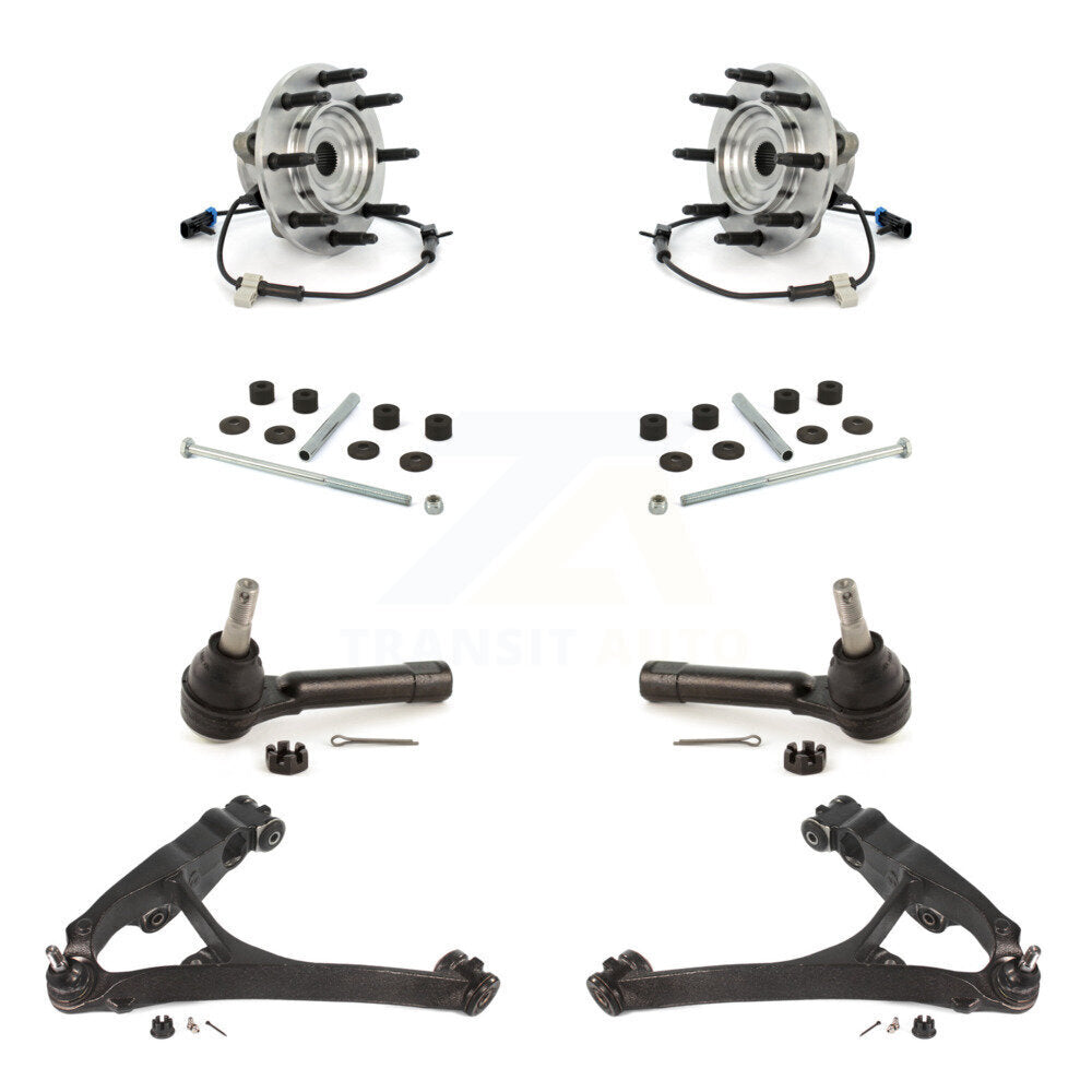 Kit de liaison de biellette de direction extérieure, bras de commande inférieur, roulement avant (8 pièces) pour Chevrolet 1500